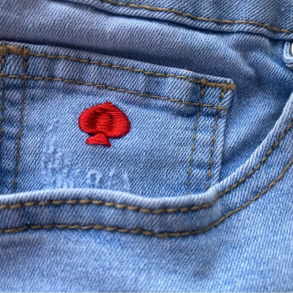 Lucky Brand Blue Denim Jean Shorts Distressed Casual - Picture 4 of 11